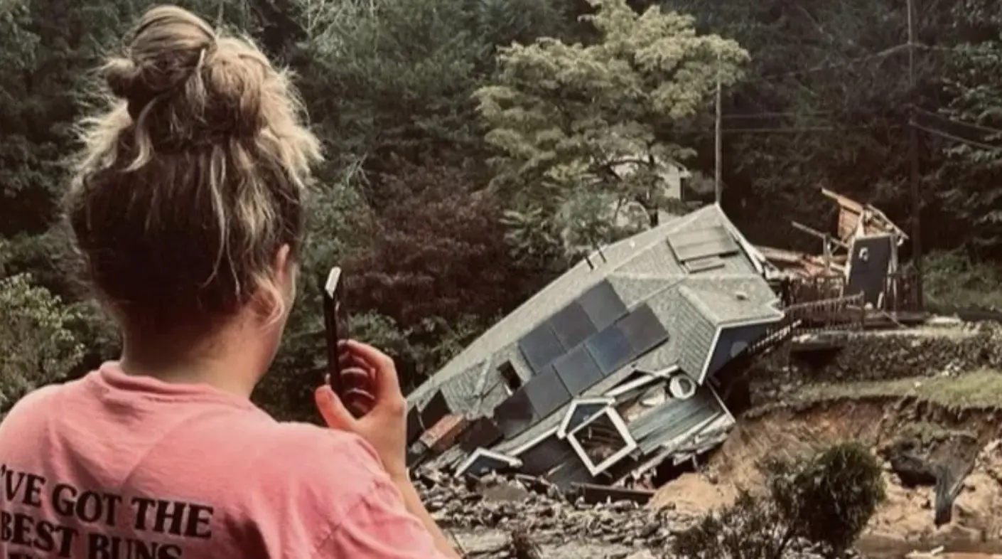 Homes were left destroyed by the storm. Credit: GoFundMe