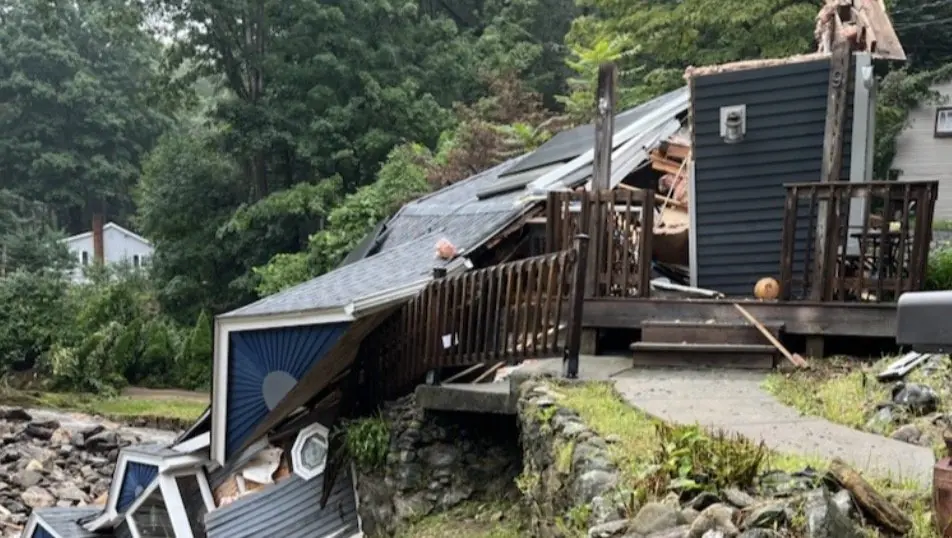 Despite the devastation, Marcucio is happy to be with her son. Credit: GoFundMe