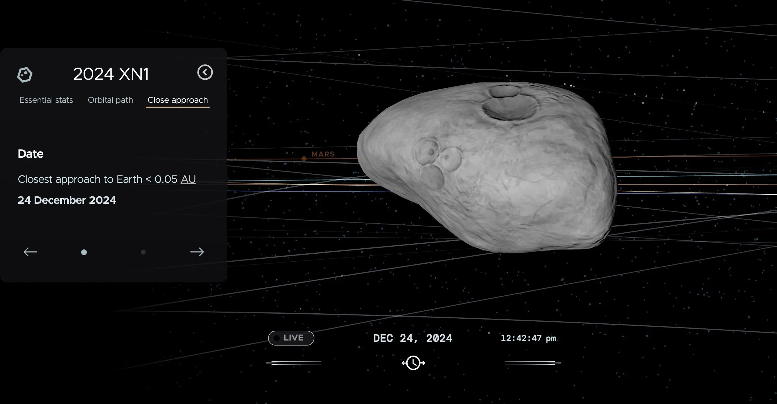 St. Nick isn't the only thing in the skies tonight. Credit: NASA