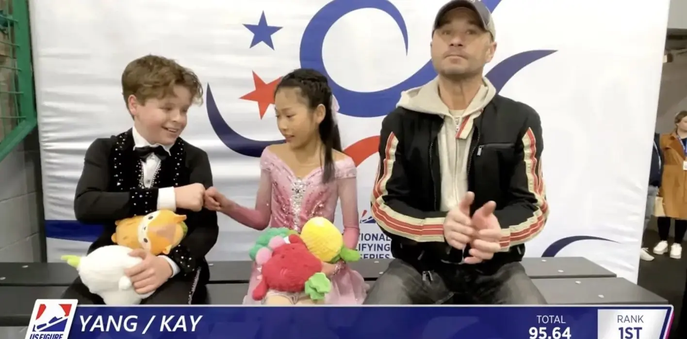 Angela Yang and Sean Kay and their teacher Alexandr “Sasha” Kirsanov were all killed in the crash. Credit: U.S. Figure Skating