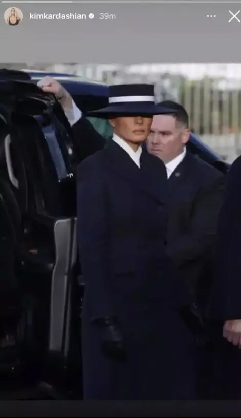 Kim Kardashian lost followers after posting this image of Melania Trump. Credit: Instagram / Kim Kardashian