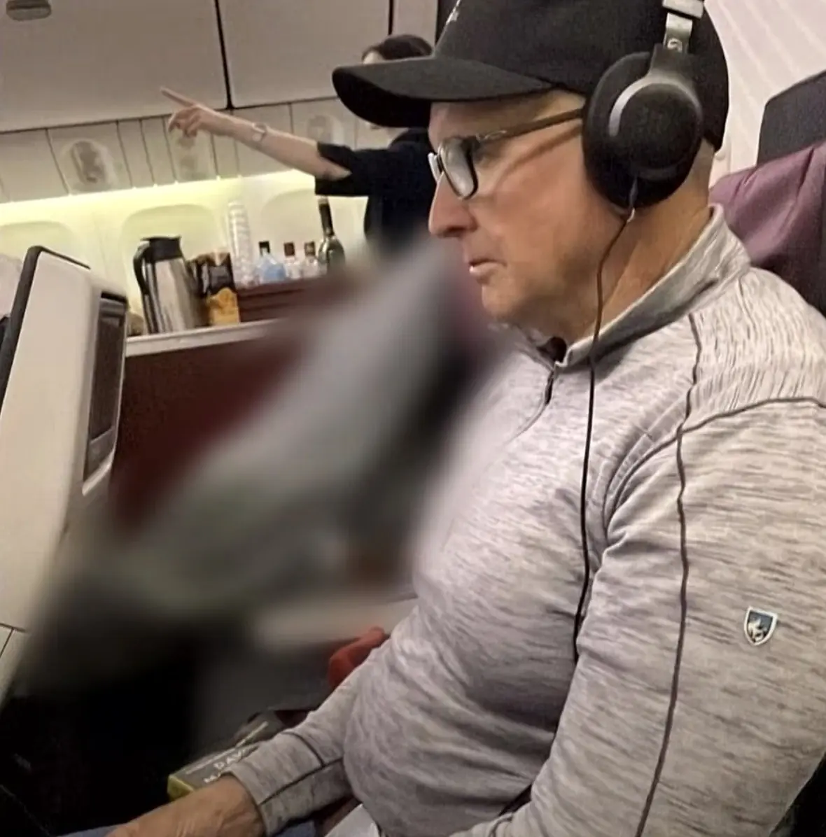 The couple says there were other empty seats on the plane. Credit: Channel 9/A Current Affair/Youtube