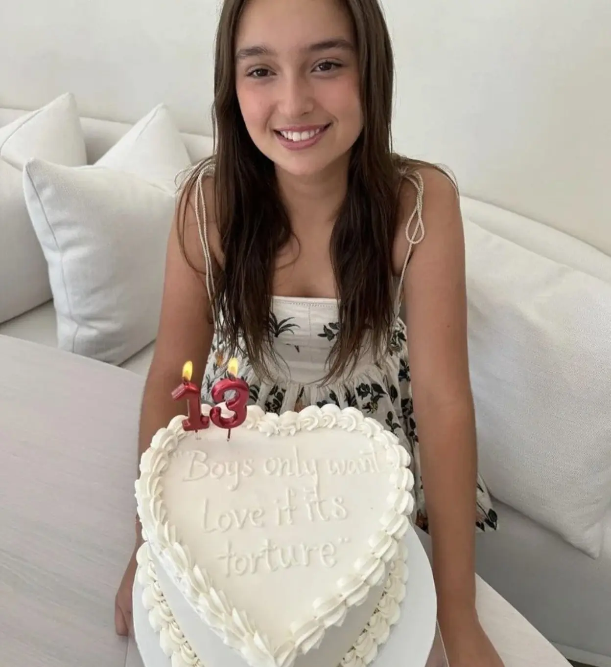 Arabella Trump with her Swift-themed birthday cake. Credit:  Instagram/IvankaTrump