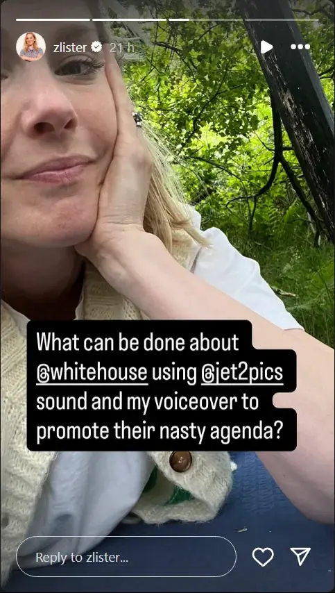 Voice actress Zoe Lister also reacted. Credit: Instagra,