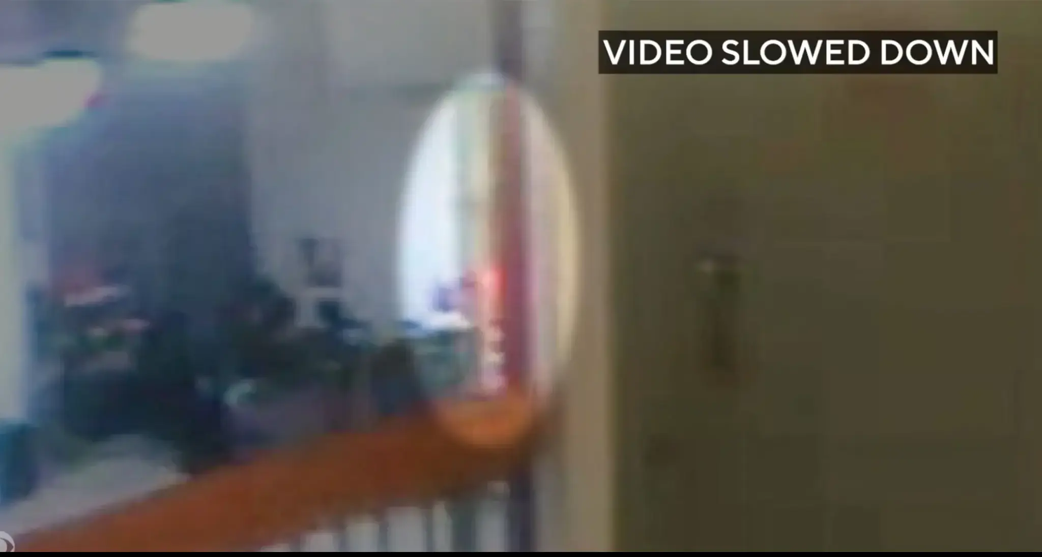 The prison footage captured a shadowy orange figure walking up the stairs to where Epstein was being held. Credit: MCC New York/U.S. Department of Justice