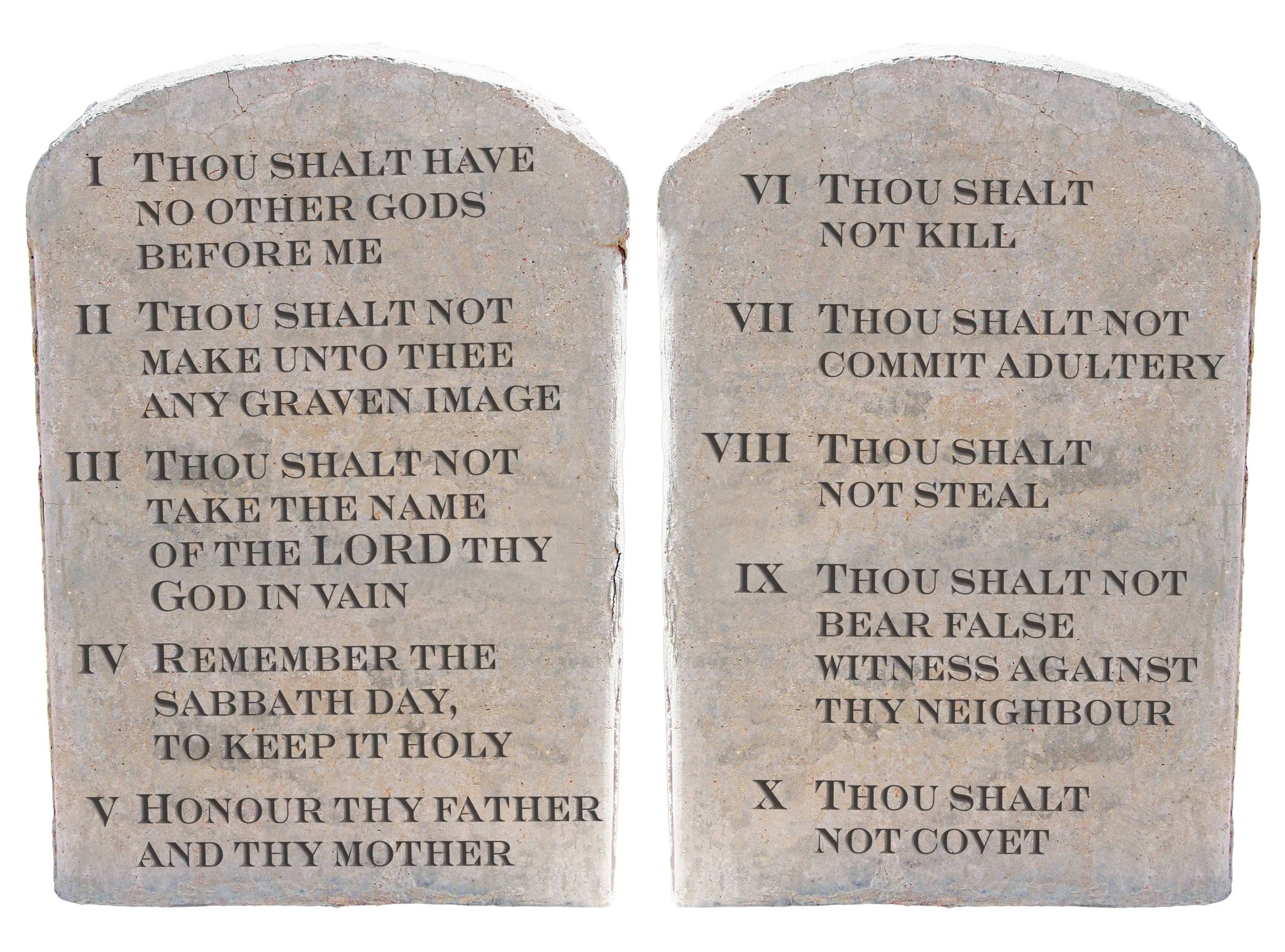 The law states that the 10 commandments must be visible in classrooms. Credit: duckycards/Getty