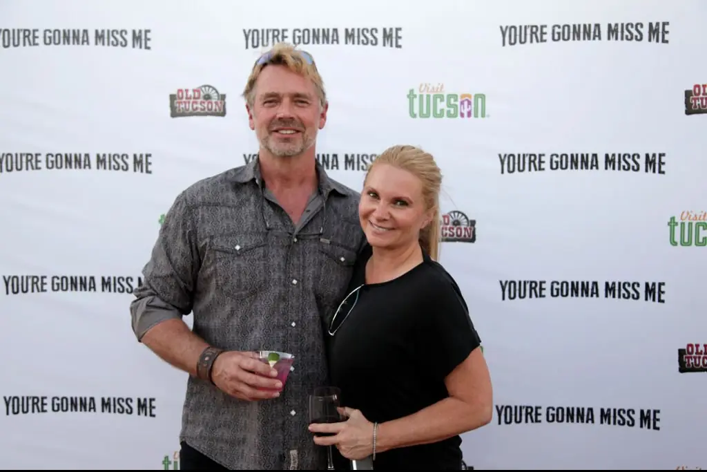 John Schneider with his late wife Alicia. Credit: Jason Wise / Getty