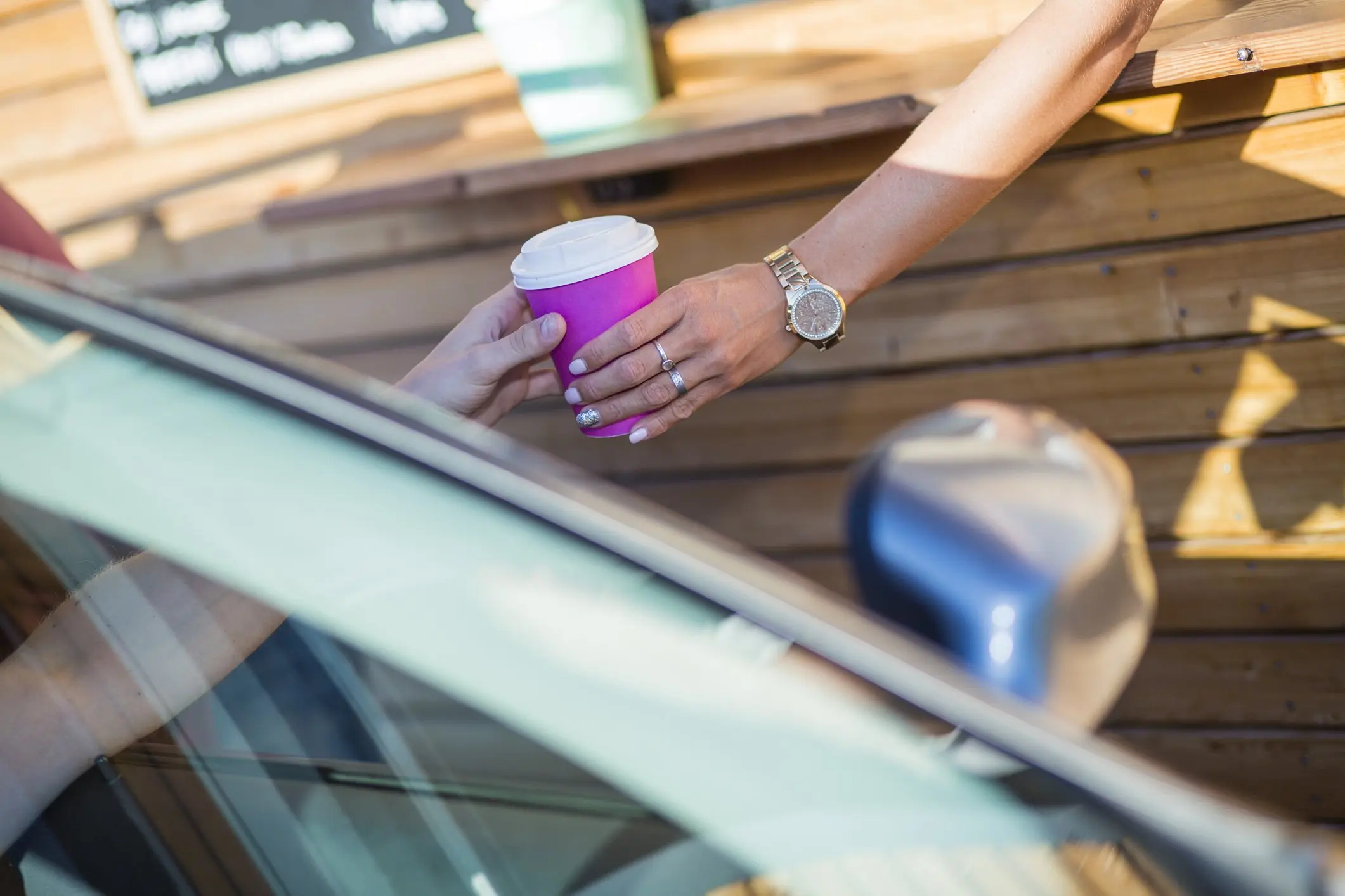The pair got into an argument over a drive-thru coffee. Credit: tomazl/Getty Images