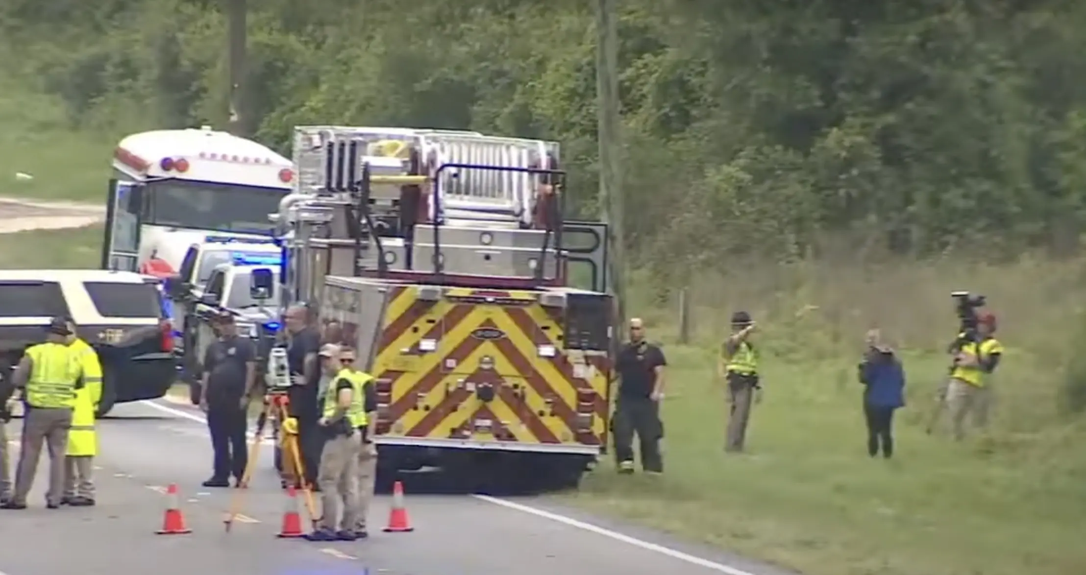 Emergency crews at the scene. Credit: ABC/WFTV