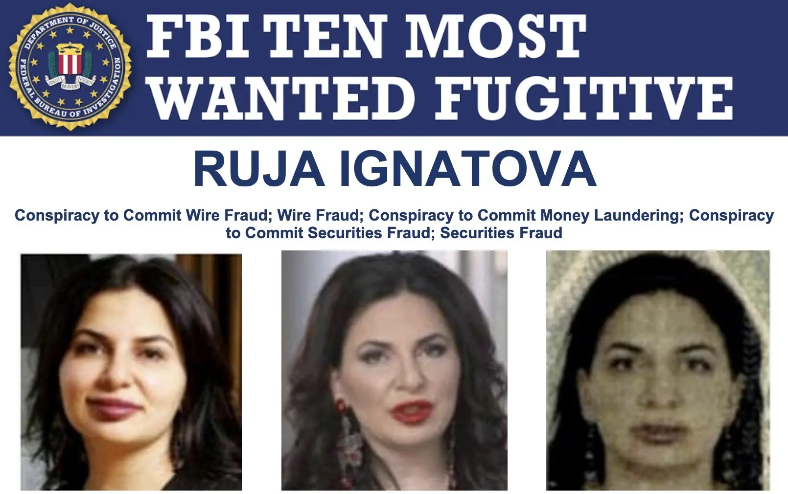 The bounty for the 'world's most wanted woman' has been increased. Credit: FBI