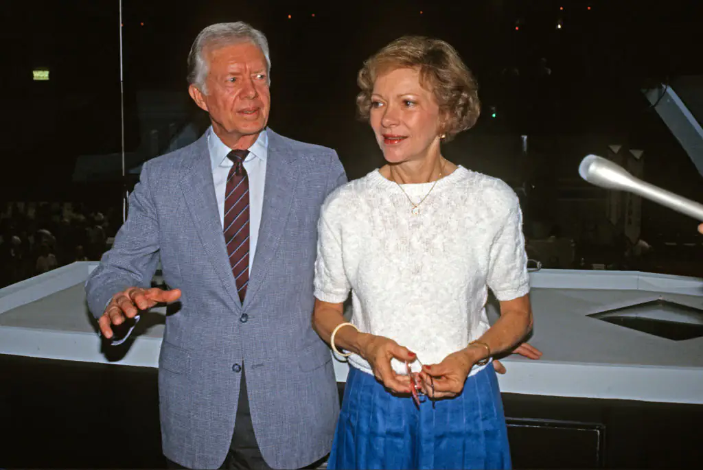 Rosalynn and Jimmy had been happily married for 77 years. Credit: Arnie Sachs/CNP/Getty Images