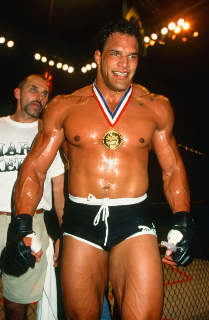 The upcoming film will follow Mark Kerr's rise to becoming a legend in the combat sport. Credit: Zuffa LLC / Getty