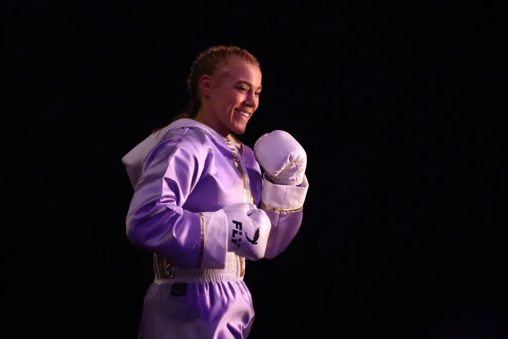 Boxing fans outraged as Elle Brooke and Paige VanZant strip down at weigh-in ahead of championship fight