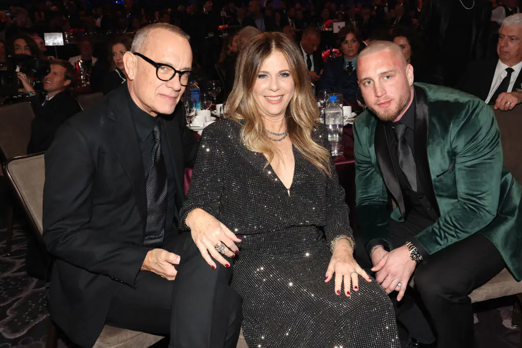 Tom Hanks shares his son Chet with his wife Rita Wilson. Credit: Johnny Nunez / Getty