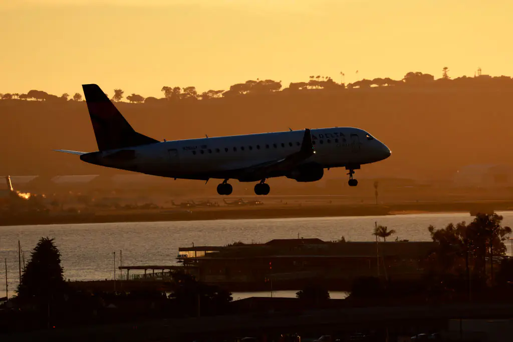 The plane was forced to make an emergency landing after a young passenger fell ill. Credit: Kevin Carter / Getty