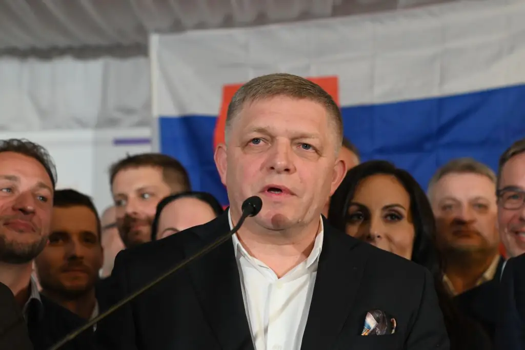 Robert Fico is in life-threatening condition following the shooting. Credit: Tomas Tkacik/SOPA Images/LightRocket via Getty Images