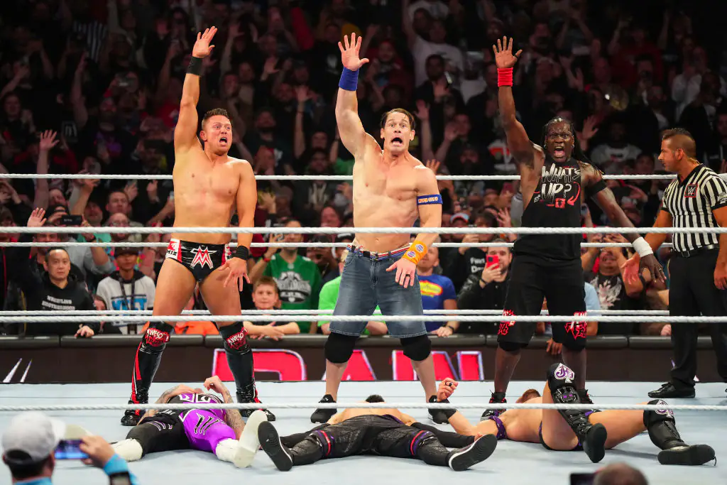Thankfully this won't be John Cena's last match. Credit: WWE/Getty