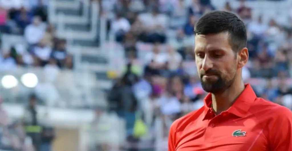 Scary moment tennis icon Novak Djokovic collapses to the ground after being hit by fan