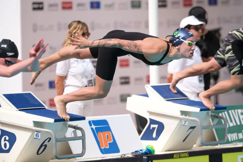 Brazilian swimmer Ana Carolina Vieira has been sent home from the Paris 2024 Olympics. Credit: SOPA Images / Getty