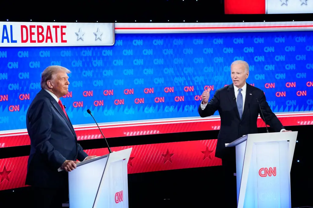 Joe Biden's (right) debate with Donald Trump (left) had some people unimpressed. Credit: Jabin Botsford/The Washington Post via Getty Images