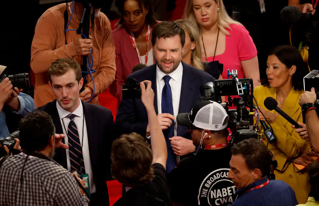 J.D. Vance could be the next VP of the United States. Credit: Kevin Dietsch / Getty