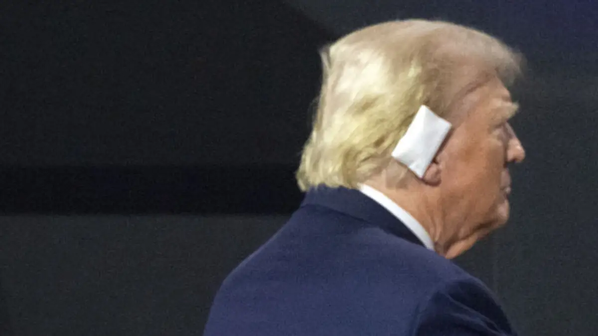 Trump supporters are wearing ear bandages in solidarity with the former ...