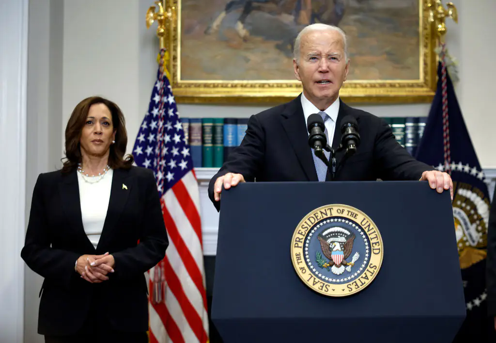 Joe Biden has endorsed Kamala Harris as the Democrat nominee. Credit: Kevin Dietsch / Getty