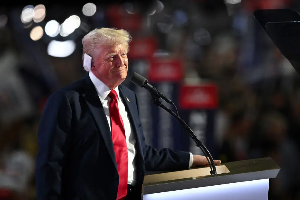 Donald Trump has officially accepted the Republican presidential nomination. Credit: Leon Neal/Getty