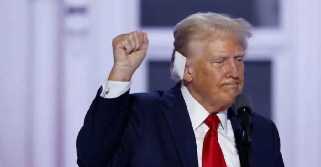Donald Trump recalls terrifying near-death experience of bullet hitting his ear in first speech after failed assassination attempt