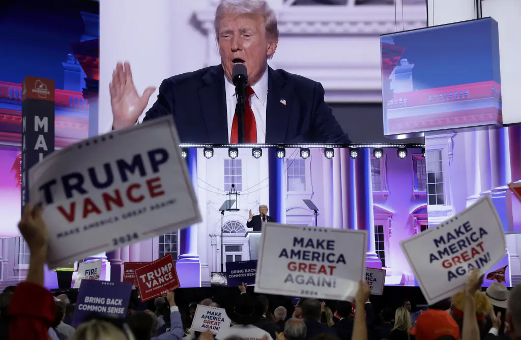 Trump and Vance will continue on their tour around the country this weekend. Credit: Alex Wong/Getty