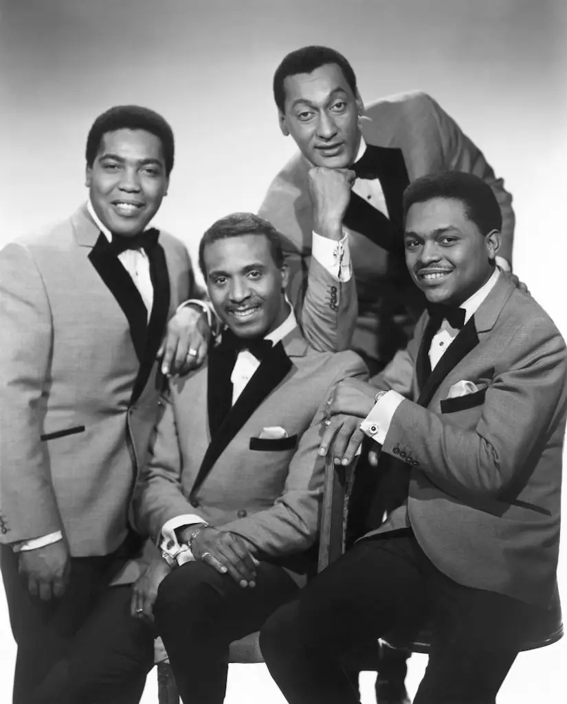 The Four Tops, L-R: Lawrence Payton, Levi Stubbs, Abdul Duke Fakir, and Renaldo Obie Benson. Credit: Michael Ochs Archives / Getty