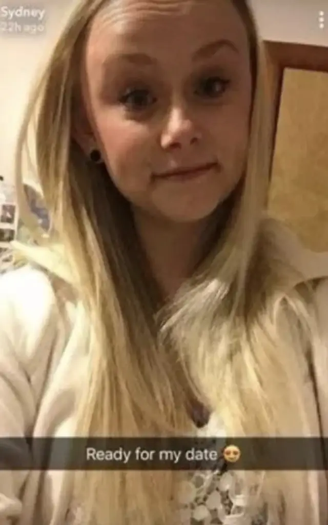 Sydney's final photo before she was murdered. Credit: Lincoln Police Department