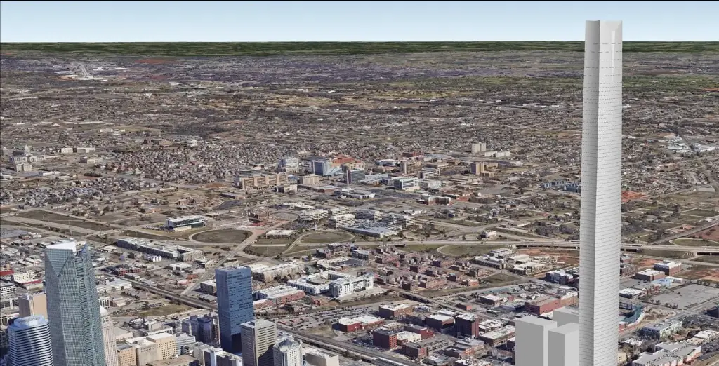 The building will be the tallest in the US if it is completed. Credit: AO Architects