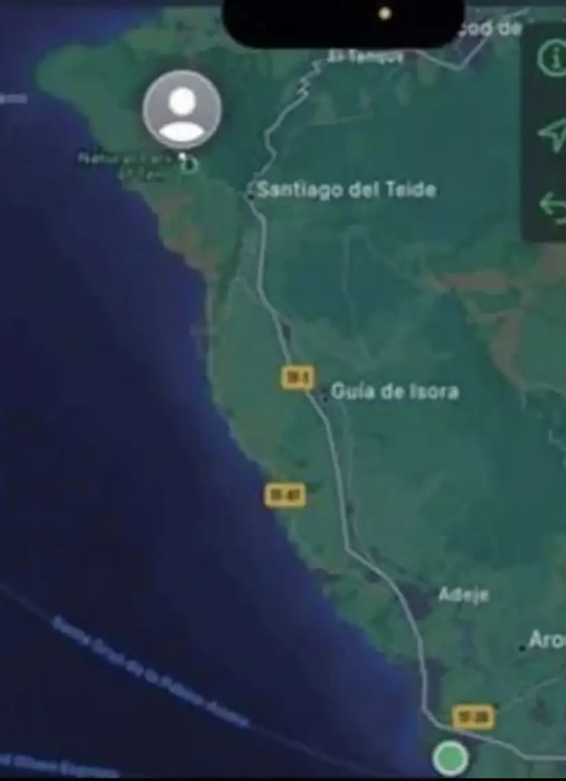 Jay Slater's last known location. Credit: Handout.