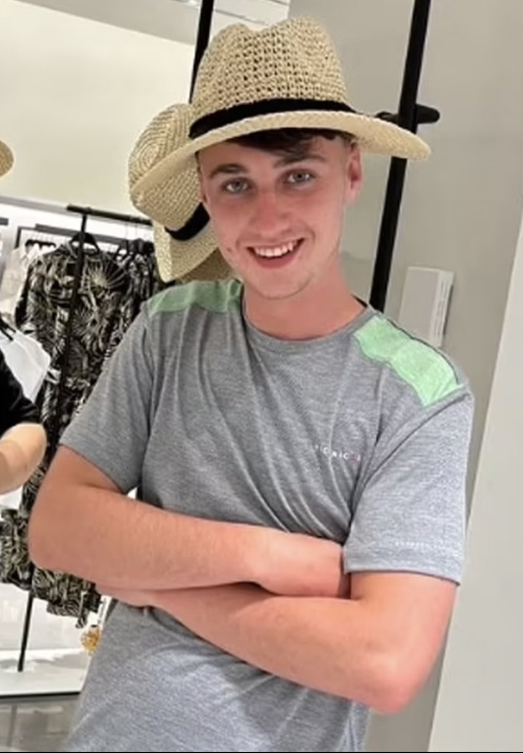 Jay Slater wearing the shirt he believed to have disappeared in. Credit: Instagram