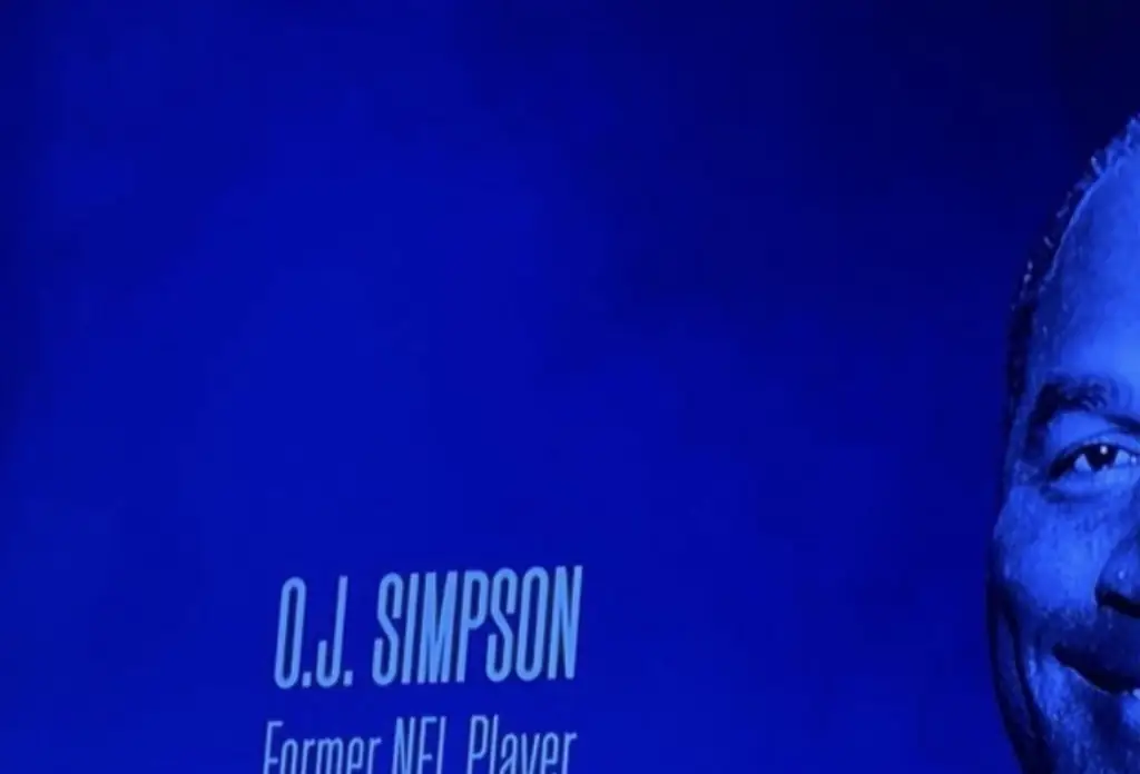 O.J. Simpson was remembered in the BET Awards' 'in memoriam' segment. Credit: X