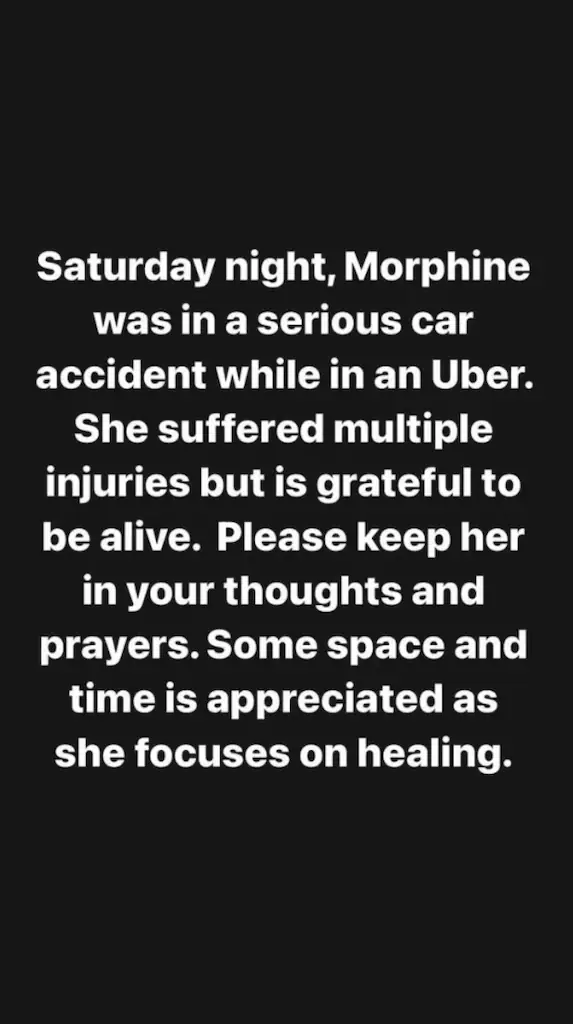 Dion released a statement on Instagram. Credit: Instagram