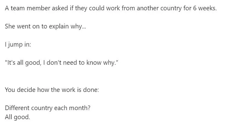 Hunt shared a now-deleted post on the social media platform. Credit: LinkedIn
