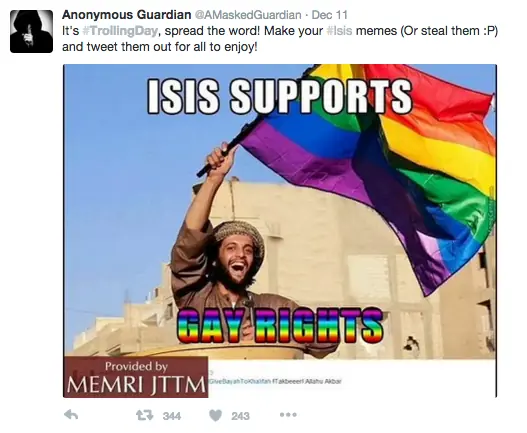 Here’s The Very NSFW Way Anonymous Trolled The Hell Out of ISIS - Article Image 1