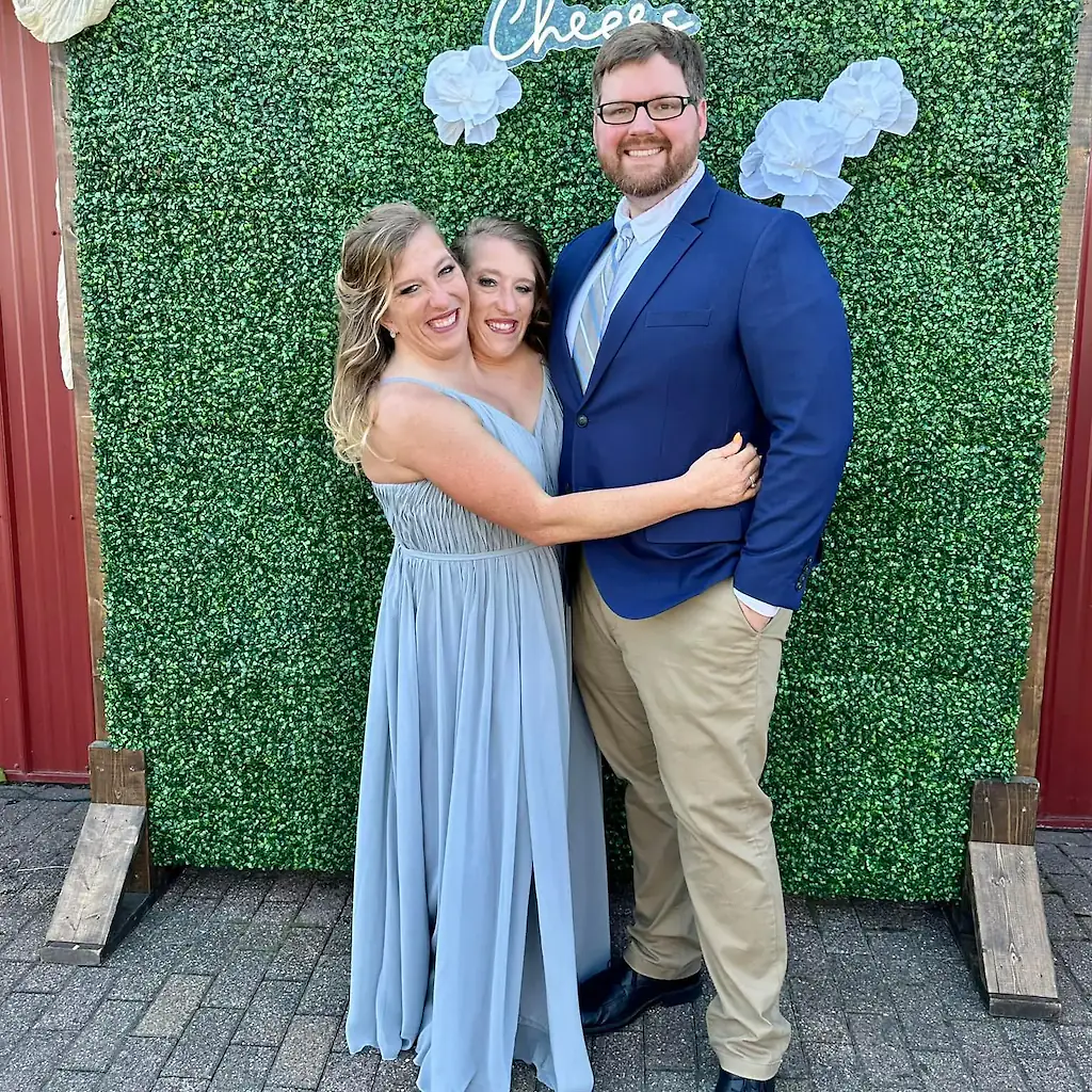Abby and Brittany Hensel with Josh, Abby's husband. Credit: Facebook