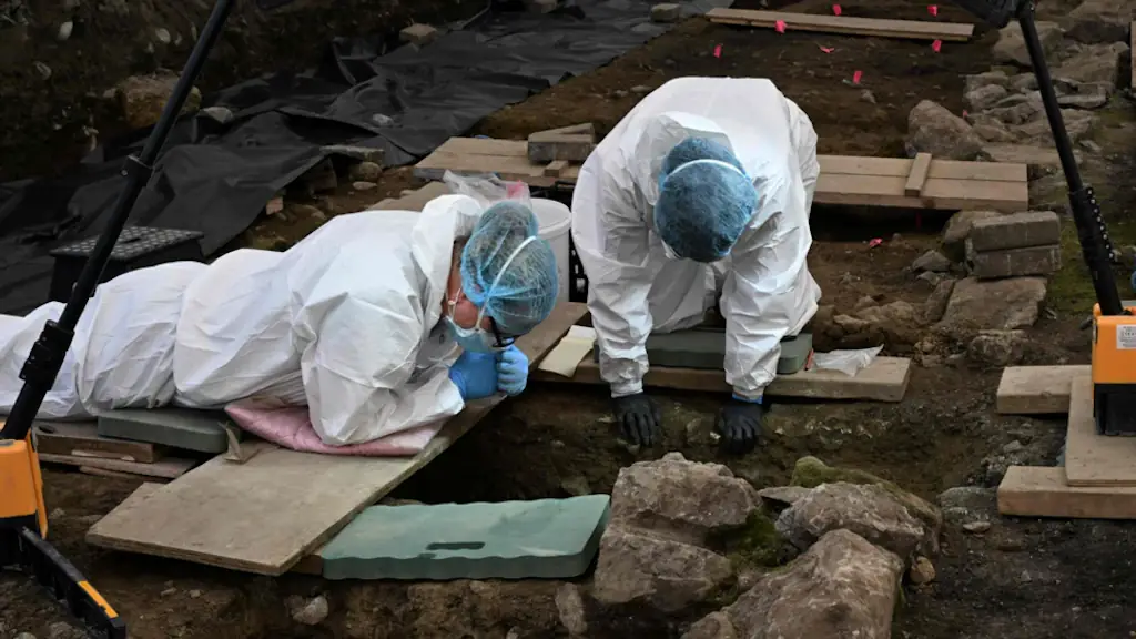 The gruesome discovery was made when the site was excavated. Credit: ODAIT