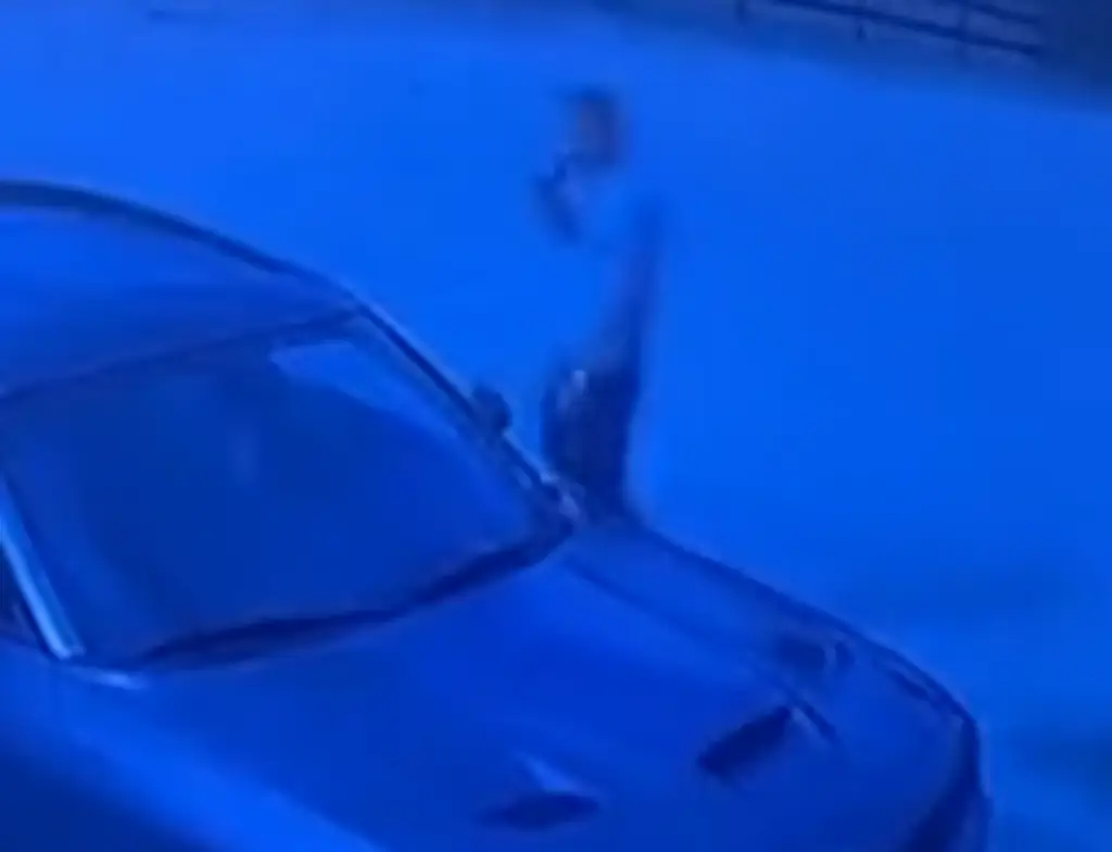 Dicus was seen stealing a beer at Anggy's workplace after killing her.  Credit: Law&Crime Network/ YouTube