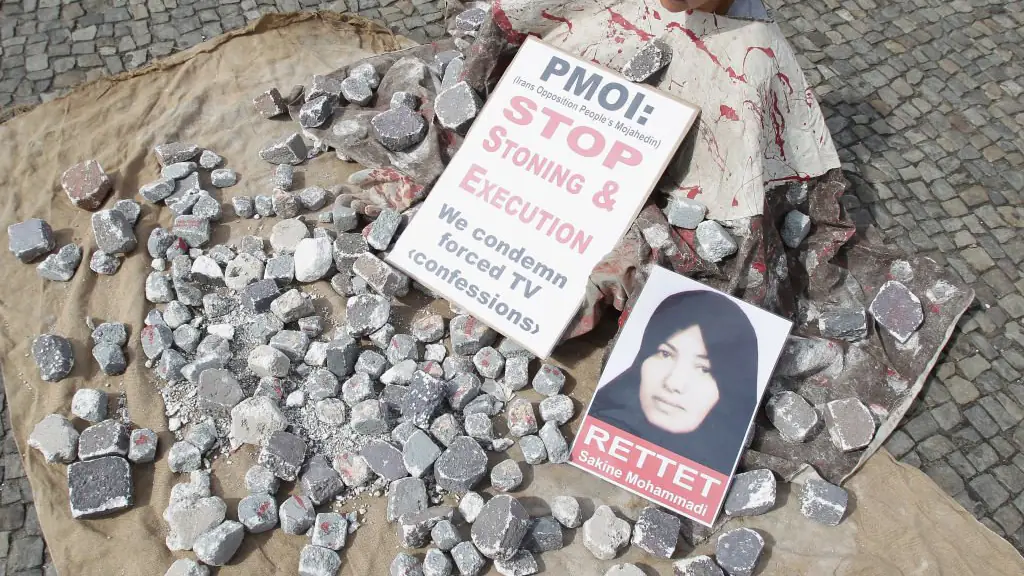 There have been protests against stoning in recent times. Credit: Andreas Rentz/Getty Images