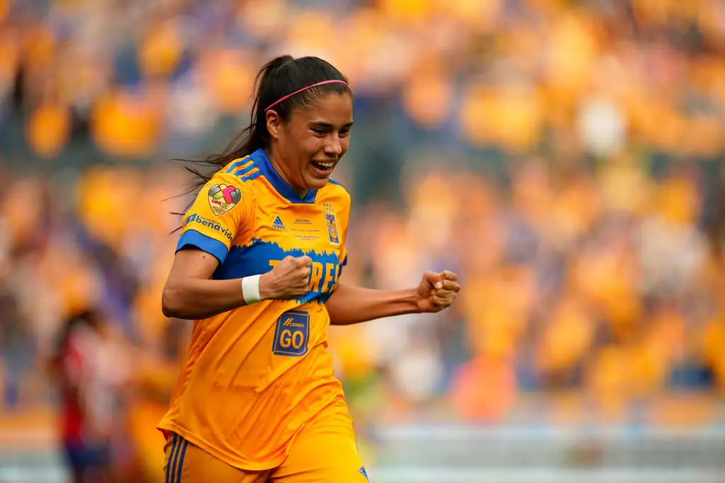 Lizbeth Ovalle's goal has been called 'the best' after she adapted a scorpion kick last year. Credit: Photo by Jos Alvarez/Jam Media/Getty Images
