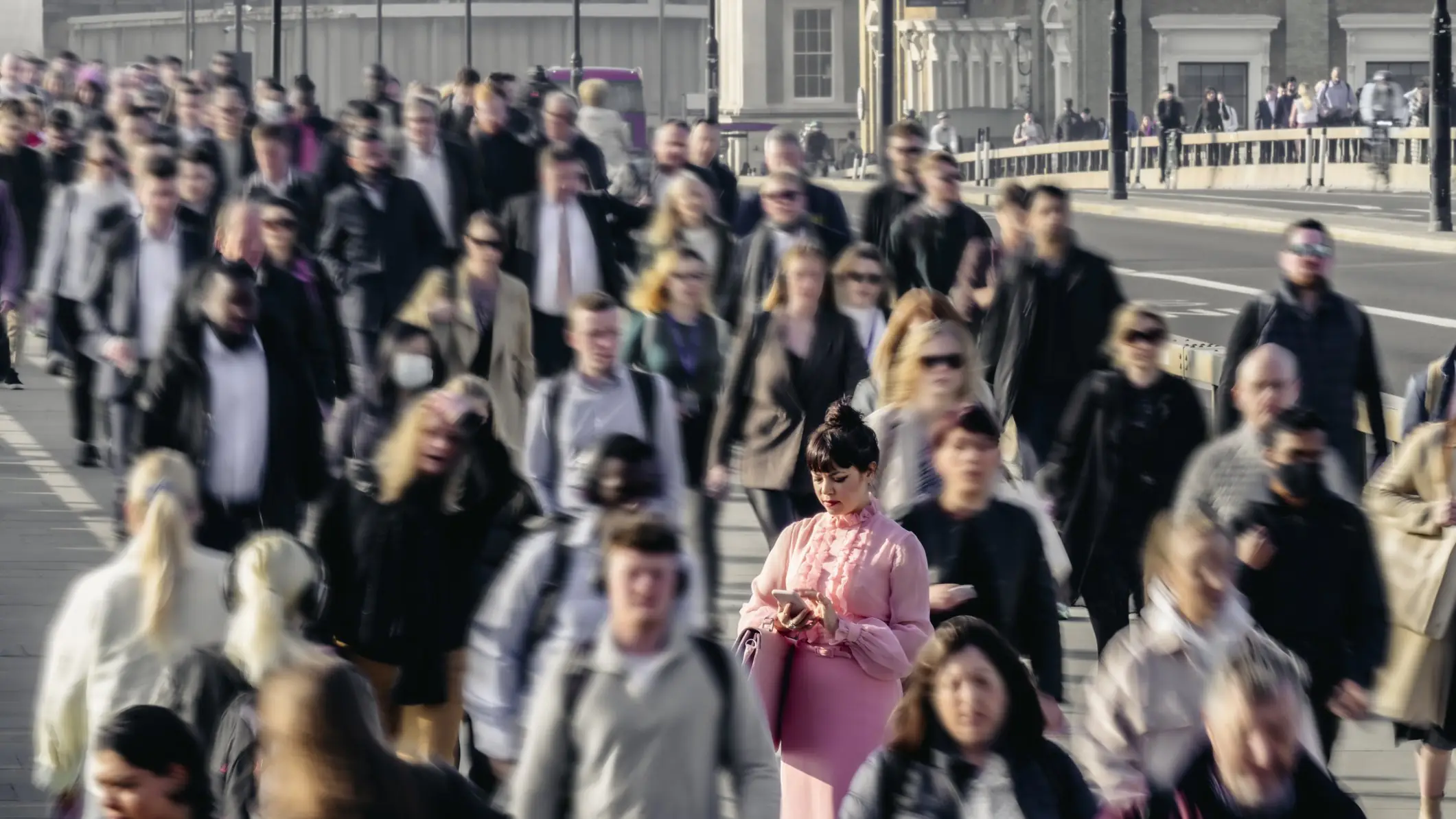 Crowd of people stock image