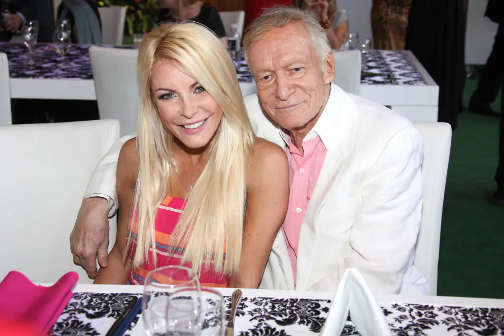 Crystal was 21 when she met the Playboy founder. Credit: Tommaso Boddi/WireImage/Getty Images