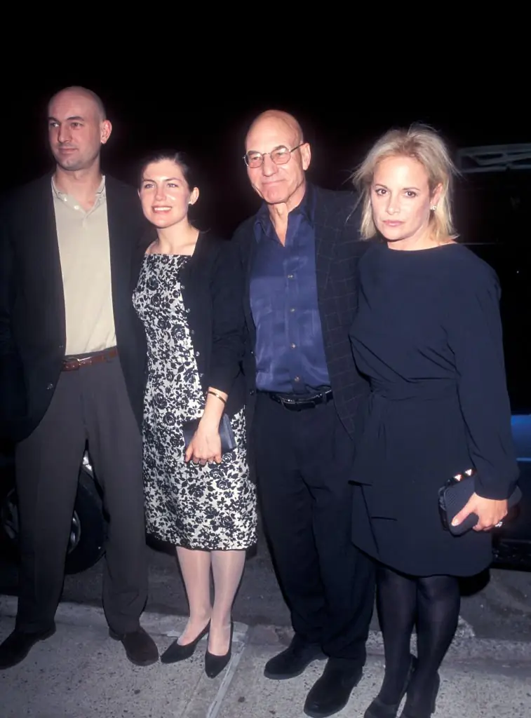 Patrick Stewart with Wendy Neuss and his children Daniel and Sophie in 1999. Credit: Ron Galella / Getty