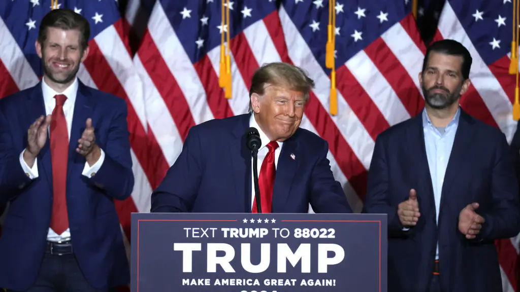 Donald Trump, Eric Trump and Donald Trump Jr