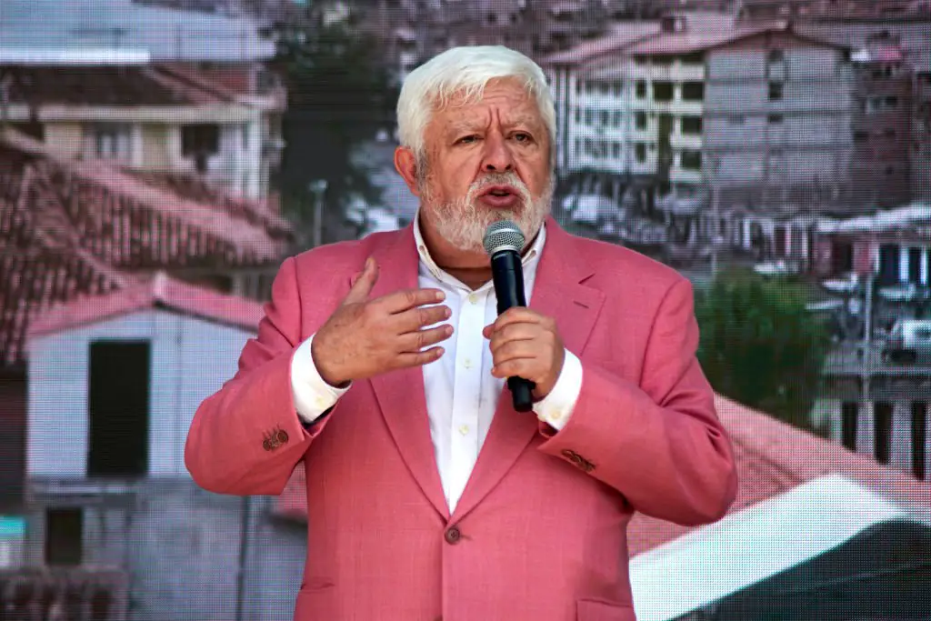 Jaime Maussan claims a strange humanoid creature is supposedly stalking chickens in the Valley of Juárez. Credit: Jaime Nogales / Medios y Media / Getty