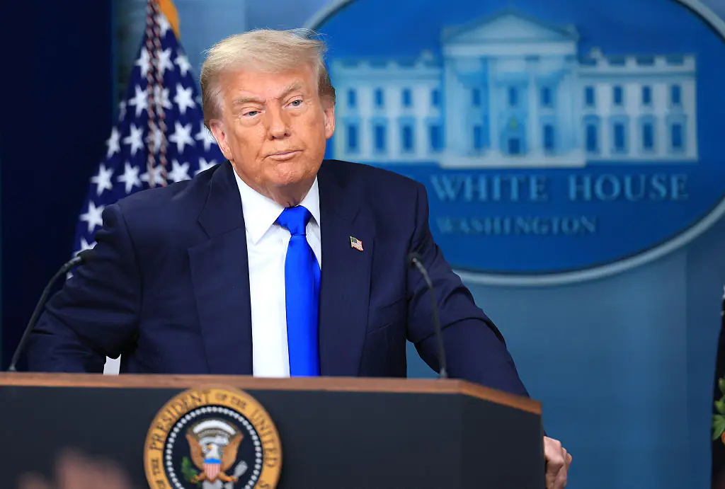 Trump's health has been the subject of online rumors. Credit: Joe Raedle/Getty